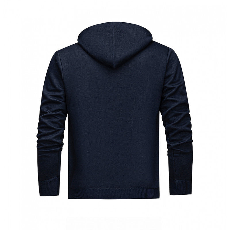 Solid Color Hooded Long Sleeve Sweatshirtsimple Everyday And Versatile