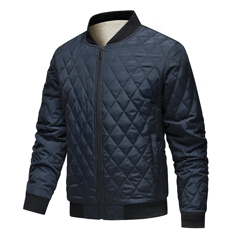 Mens New AutumnWinter Warm Trendy Quilted Padded Jacket